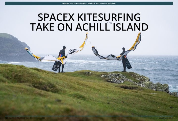 SpaceX Kitesurfing take on Achill Island